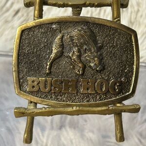 Vintage 1970's-80's Bush Hog Farm‎ Equipment Belt Buckle